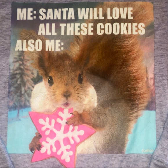 JUSTICE Girls Pajama top. SZ 16/18 NWT - Picture 2 of 4